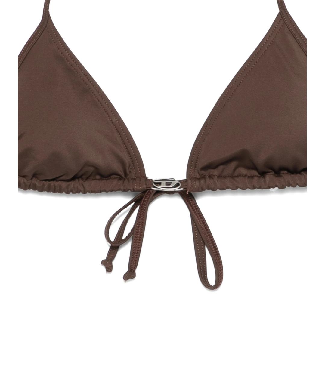 DIESEL Коричневый полиамидовый купальник, фото 3