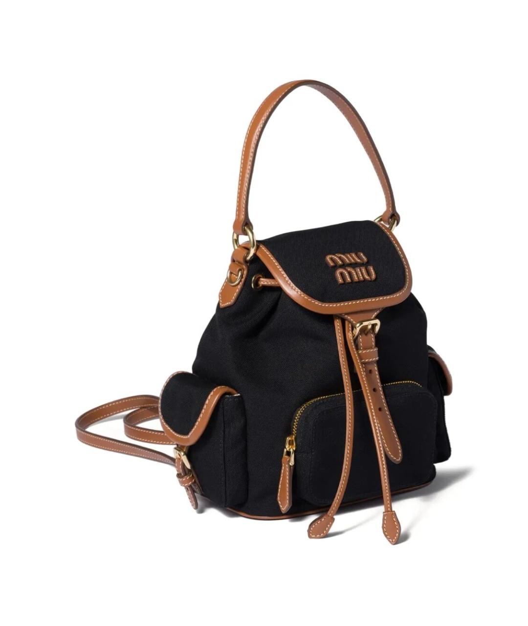 MIU MIU Черный рюкзак, фото 3