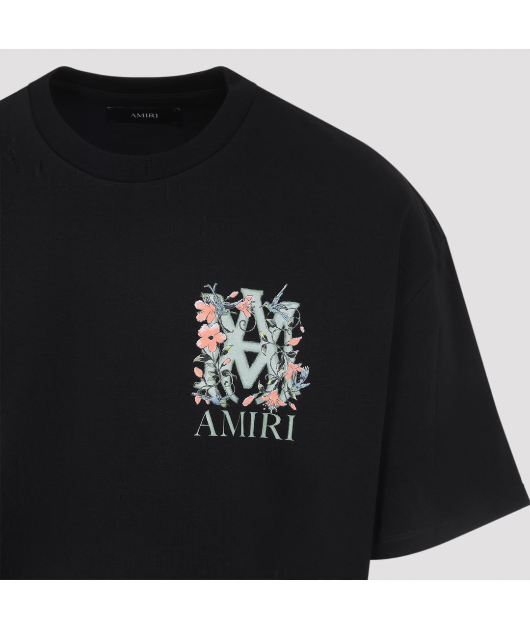 AMIRI Черная хлопковая футболка, фото 3