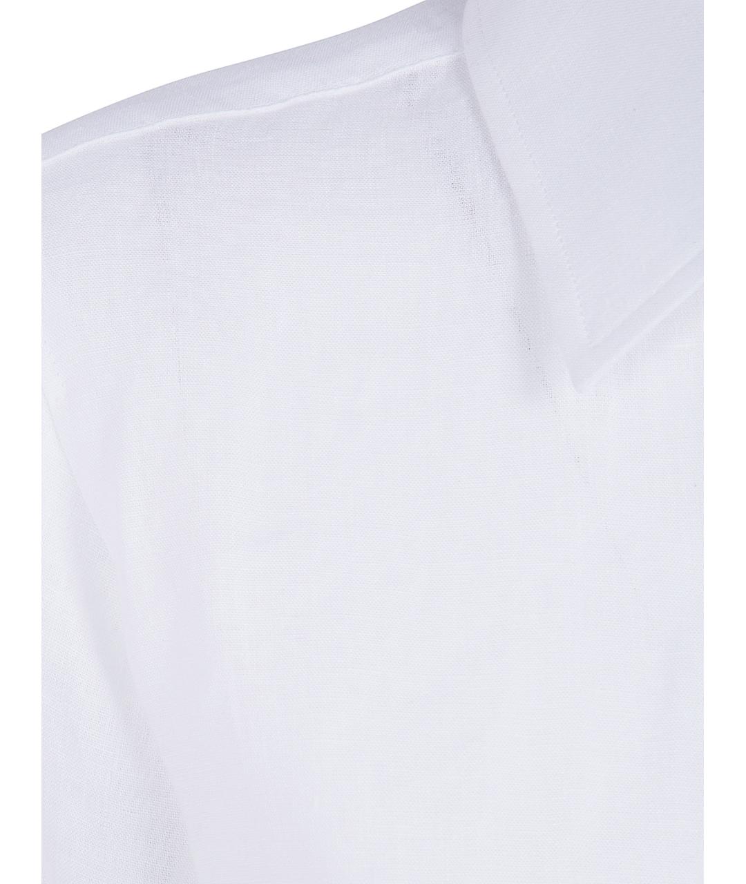 MAX MARA Белая льняная рубашка, фото 3