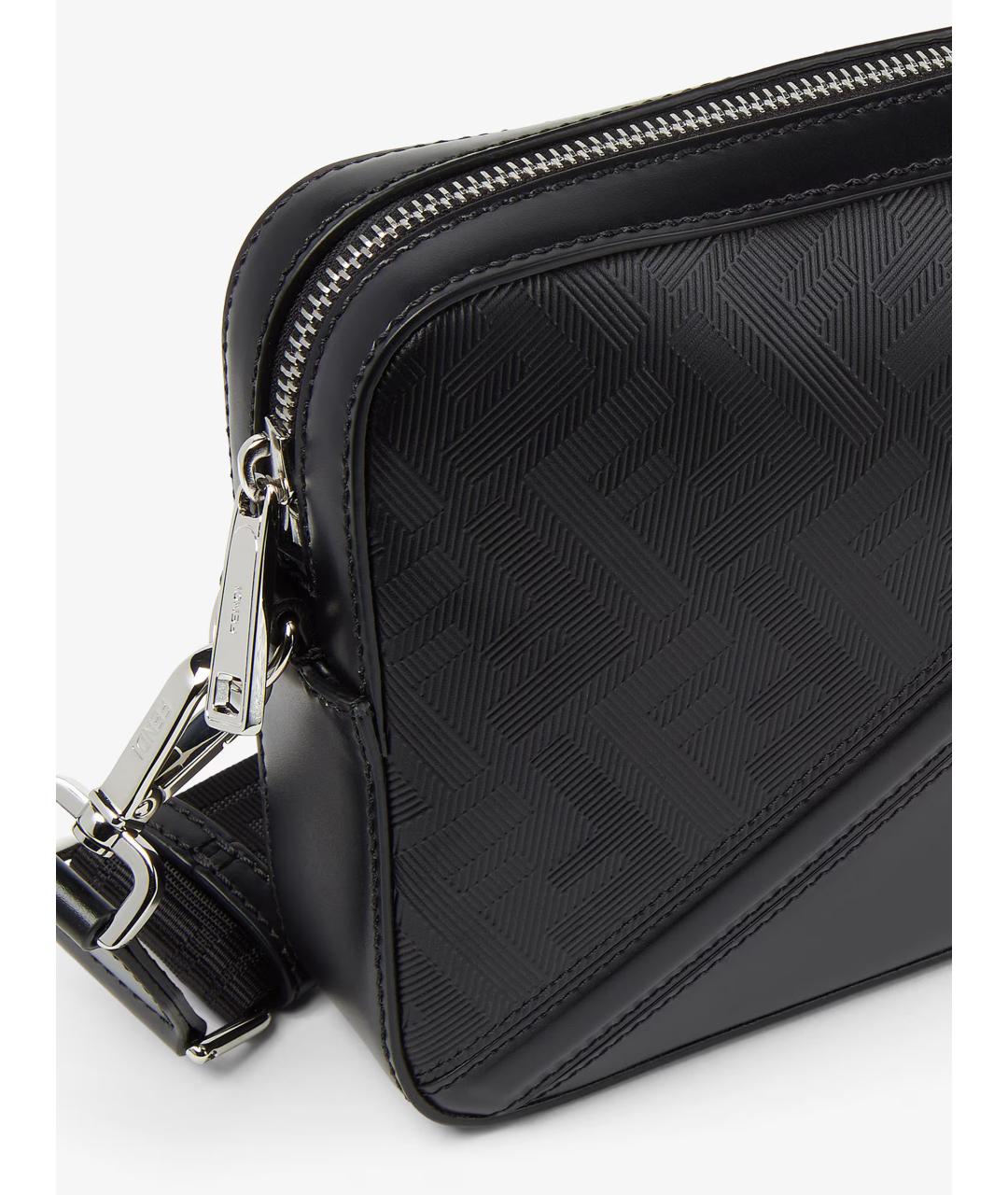 FENDI Черная кожаная сумка на плечо, фото 5