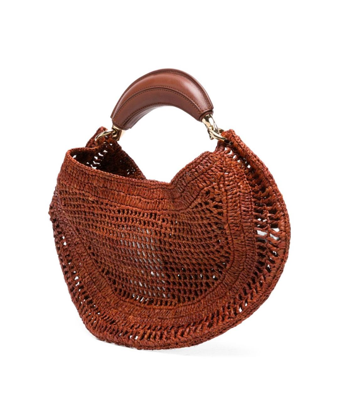 CHLOE Коричневая пелетеная сумка через плечо, фото 5