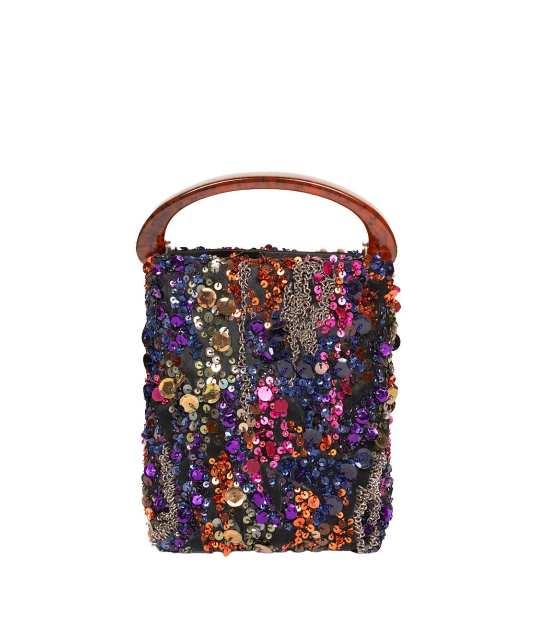 DRIES VAN NOTEN Мульти шелковая сумка с короткими ручками, фото 1