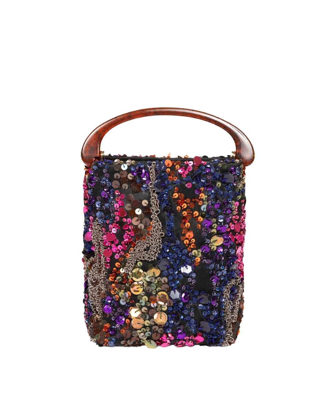 DRIES VAN NOTEN Мульти шелковая сумка с короткими ручками, фото 3