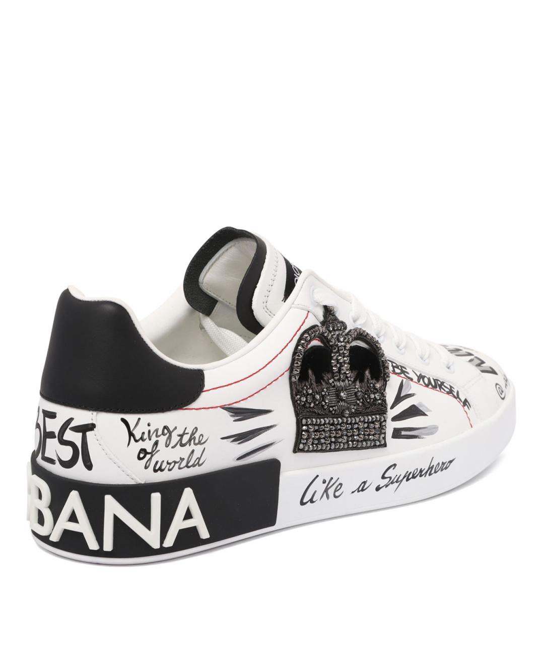 DOLCE&GABBANA Мульти кожаные низкие кроссовки / кеды, фото 2