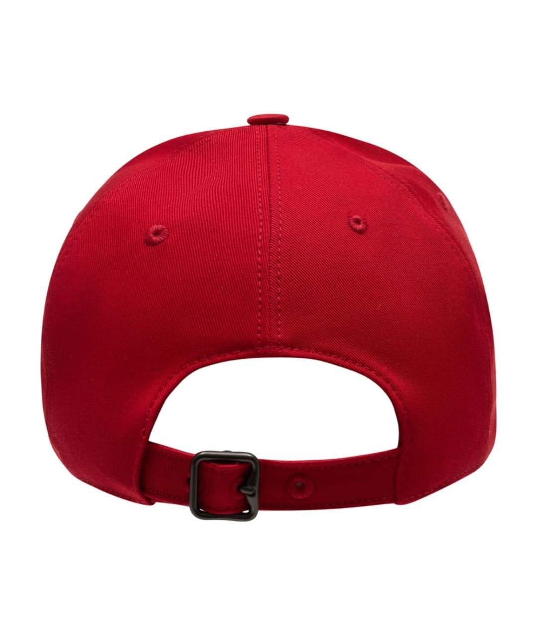 BURBERRY Красная хлопковая кепка/бейсболка, фото 2