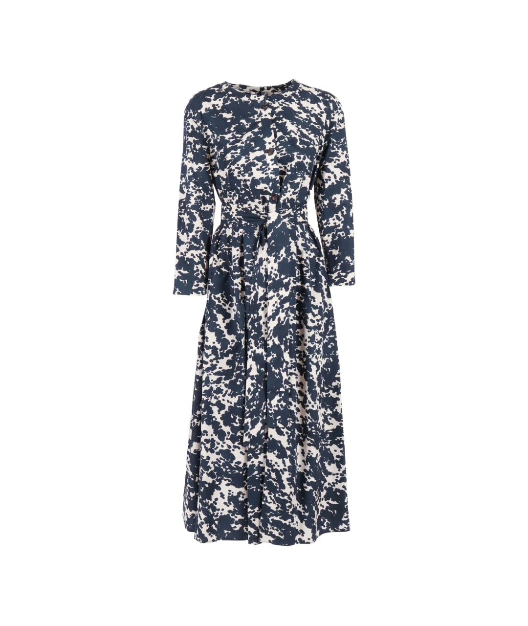 'S MAX MARA Синее хлопковое повседневное платье, фото 1