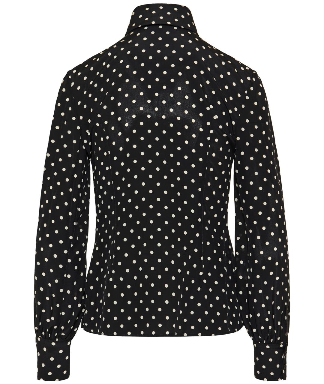 VALENTINO Черная шелковая блузы, фото 2