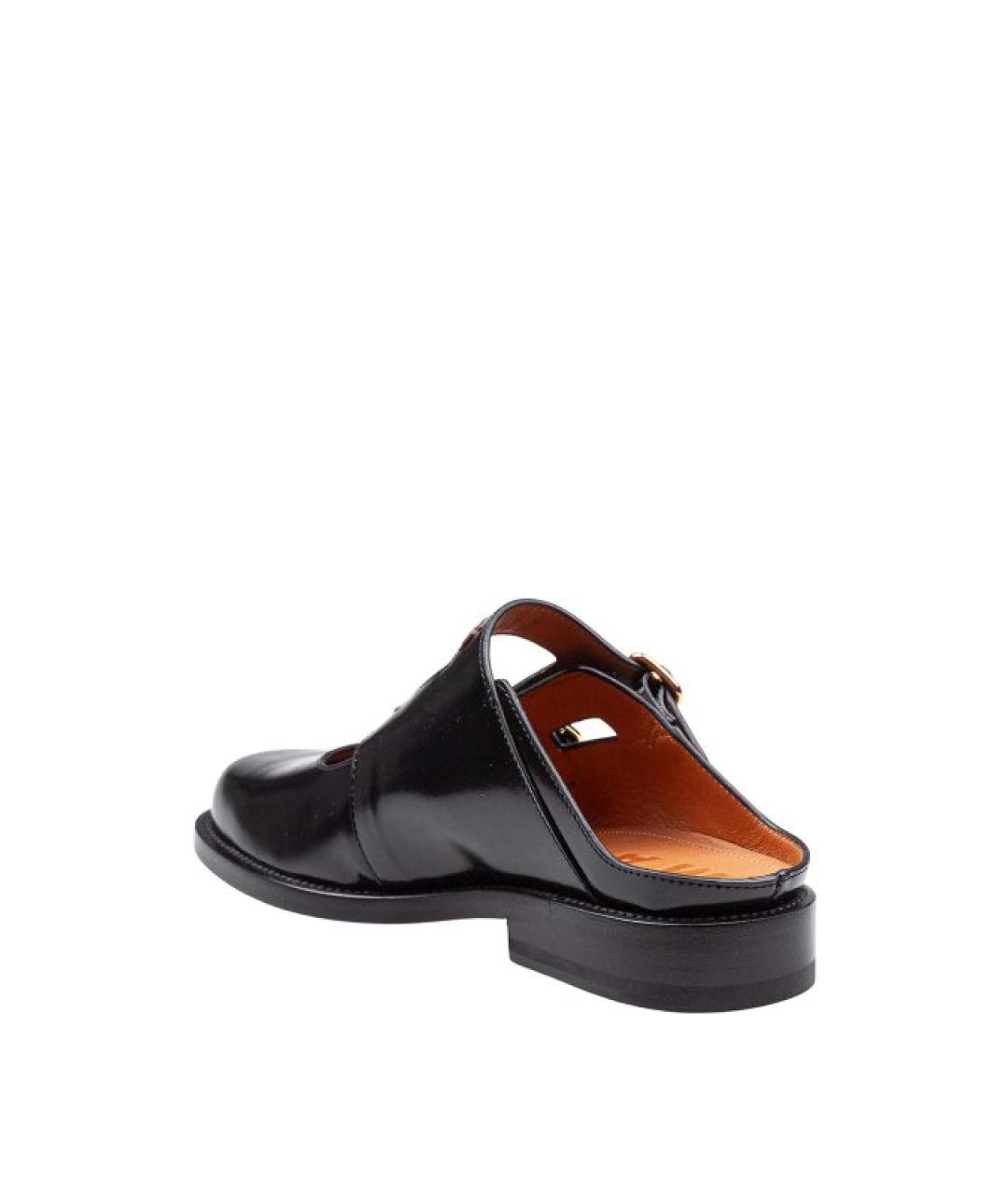 MARNI Черные кожаные мюли, фото 4