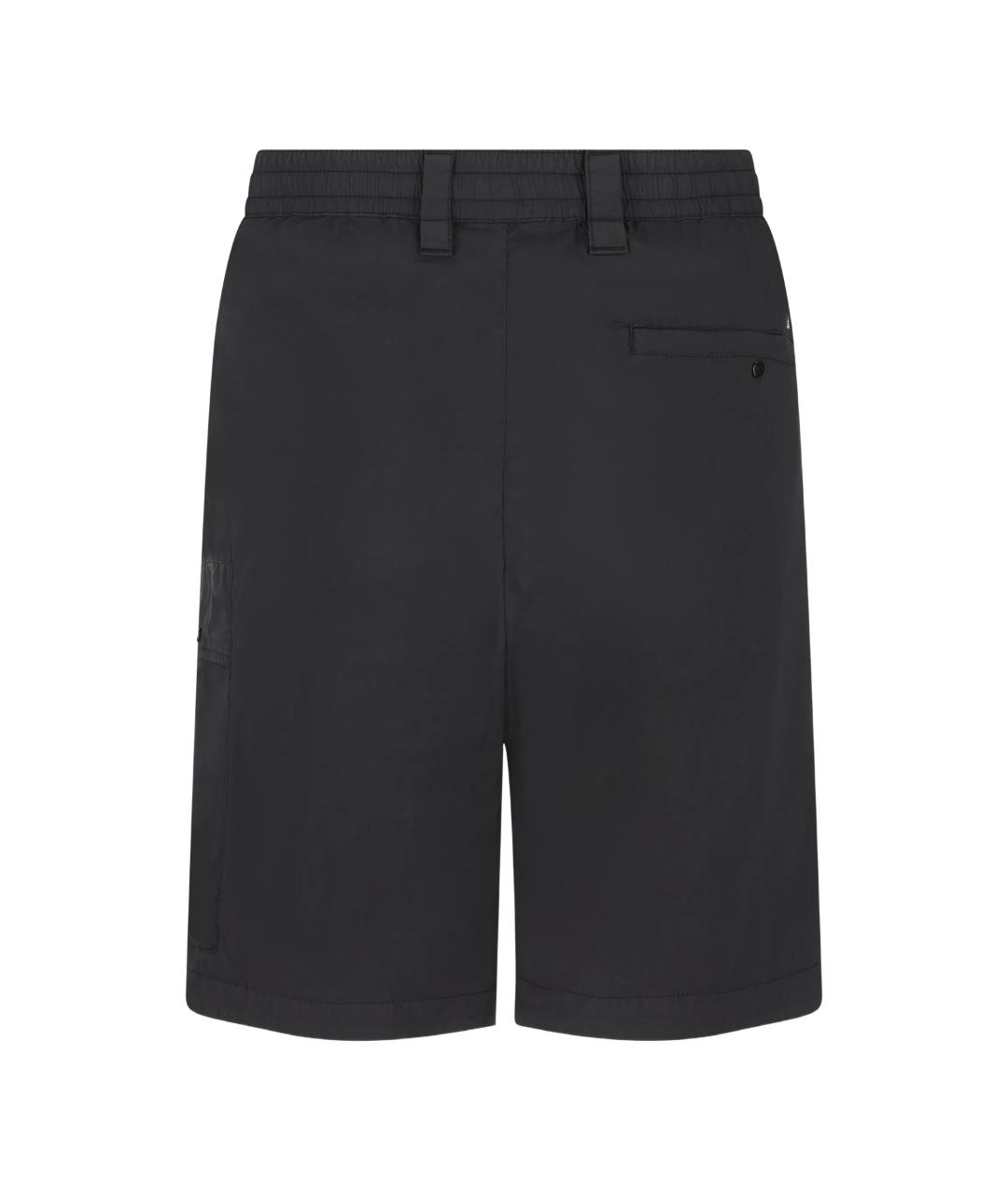 CP COMPANY Черные хлопковые шорты, фото 2