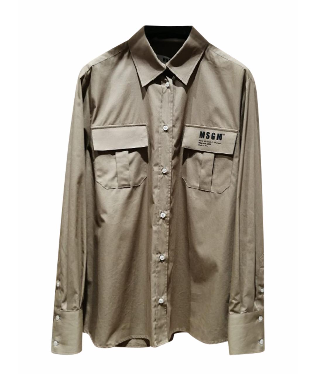 MSGM Бежевая рубашка, фото 1