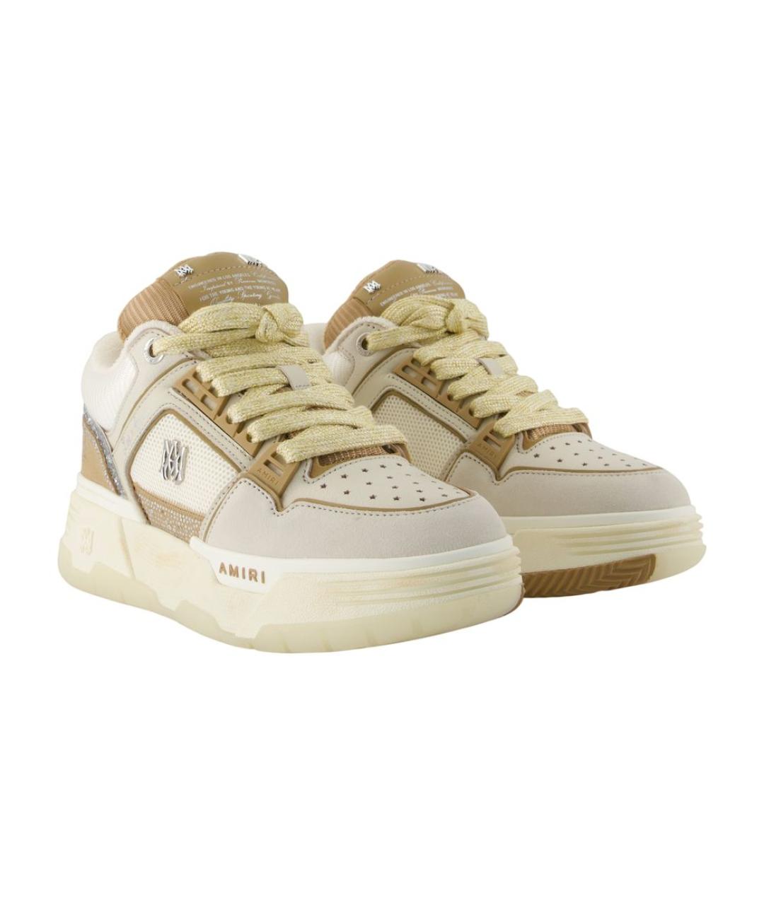 AMIRI Коричневые кожаные кеды, фото 2