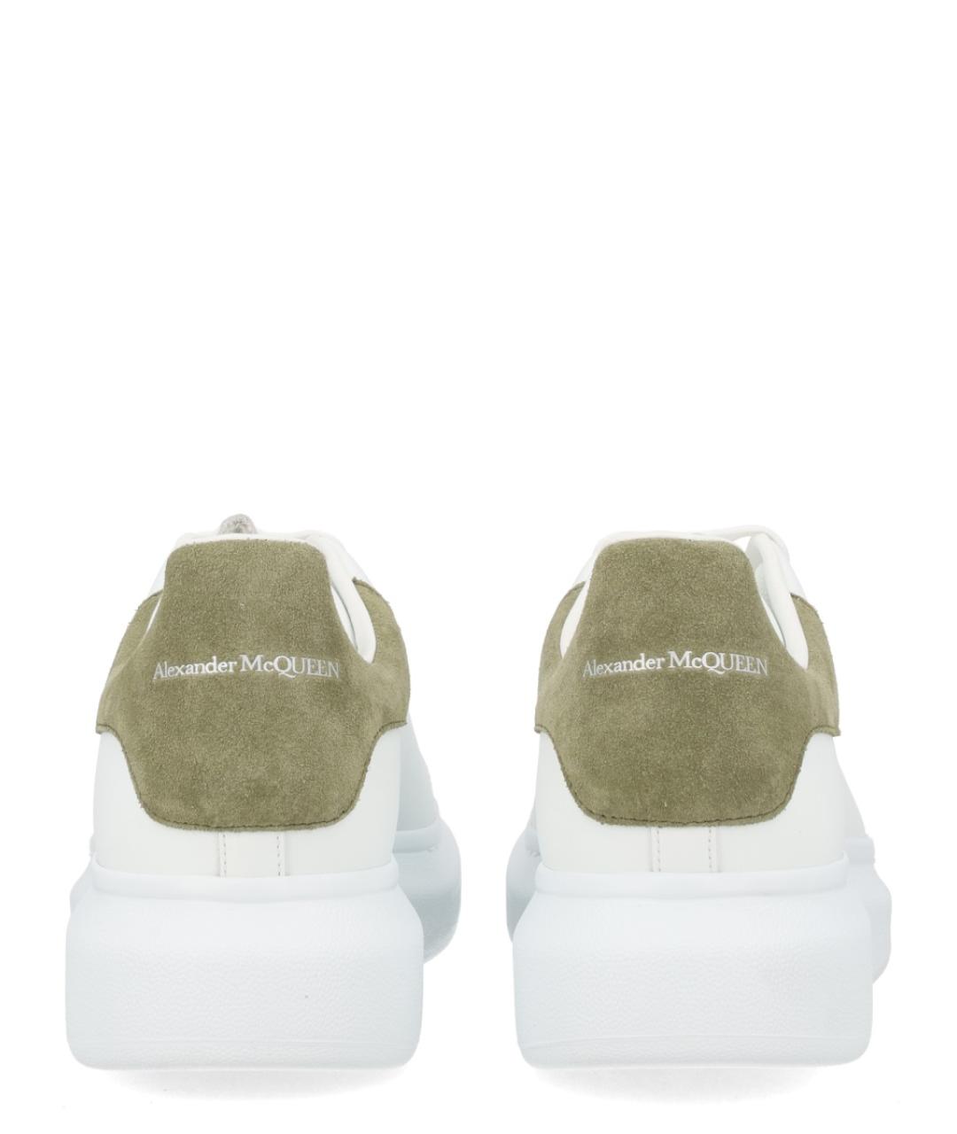 ALEXANDER MCQUEEN Белые кожаные низкие кроссовки / кеды, фото 4