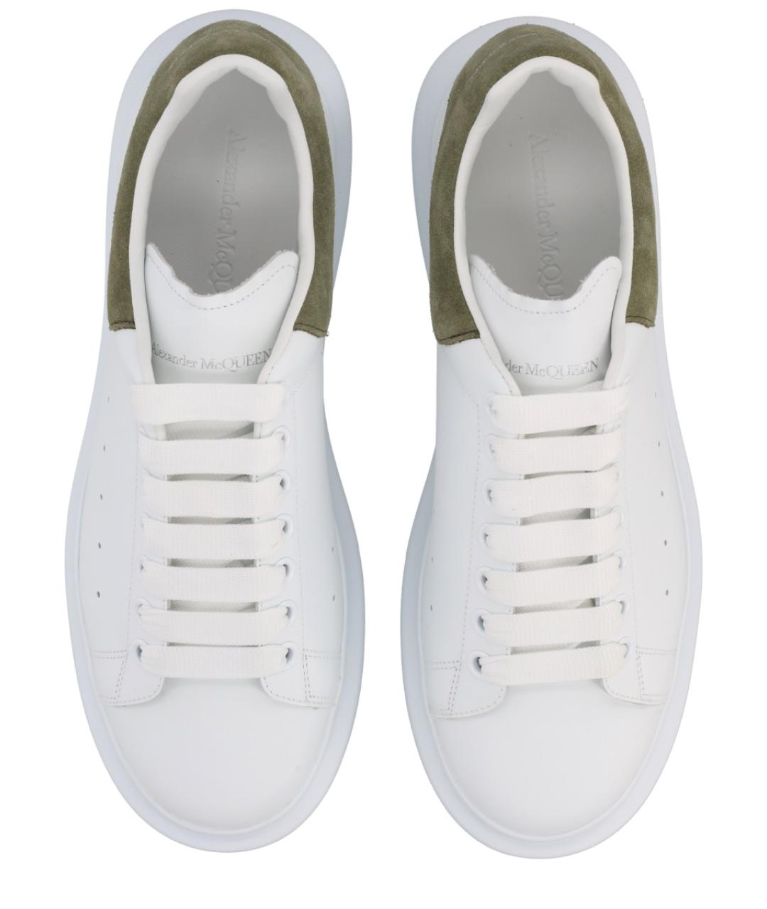 ALEXANDER MCQUEEN Белые кожаные низкие кроссовки / кеды, фото 5