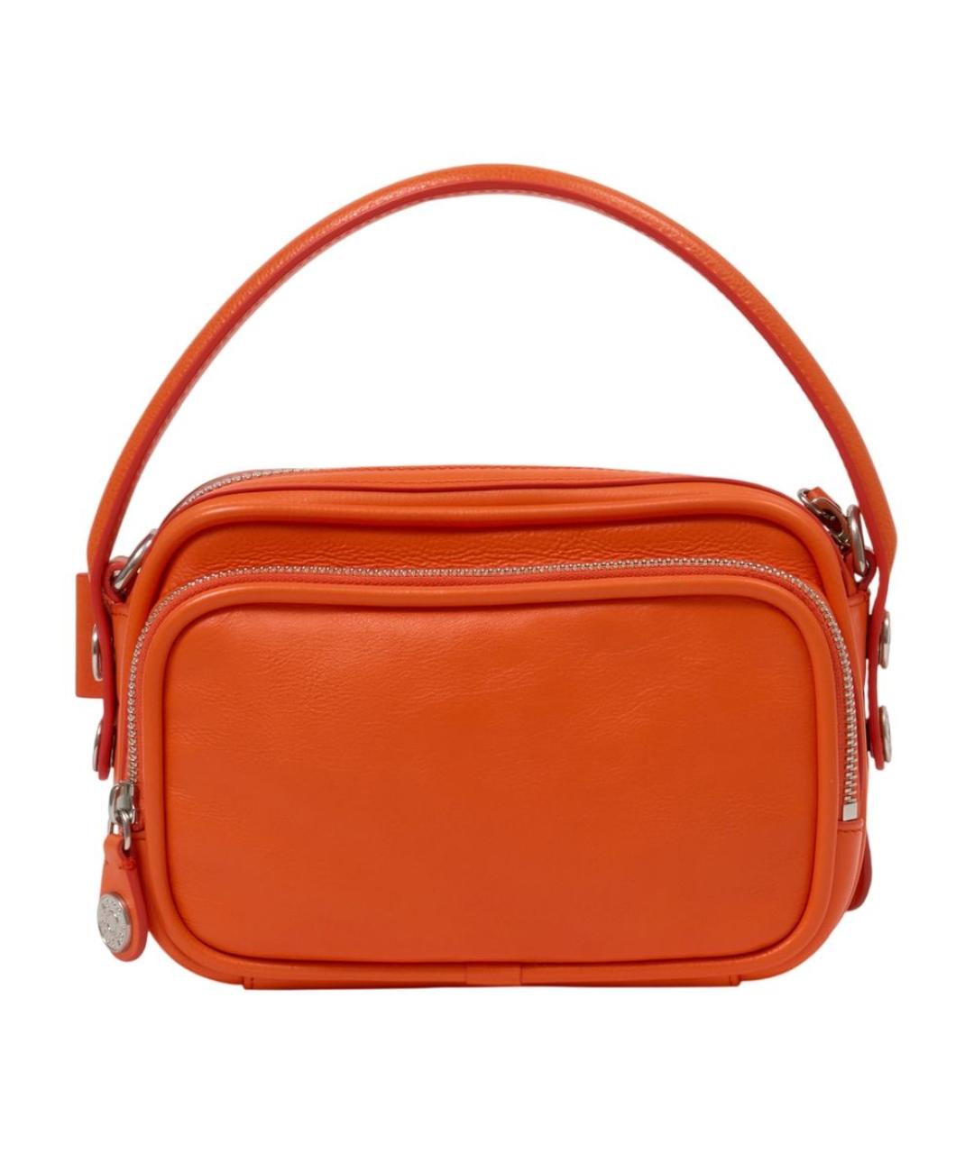 ACNE STUDIOS Оранжевая кожаная сумка через плечо, фото 3