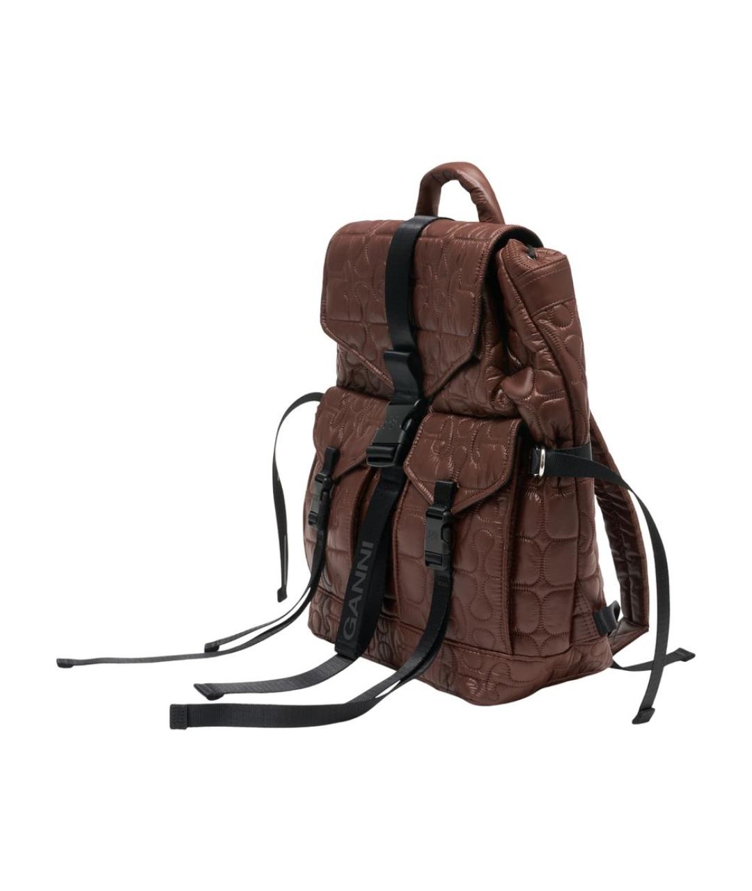 GANNI Коричневый рюкзак, фото 2