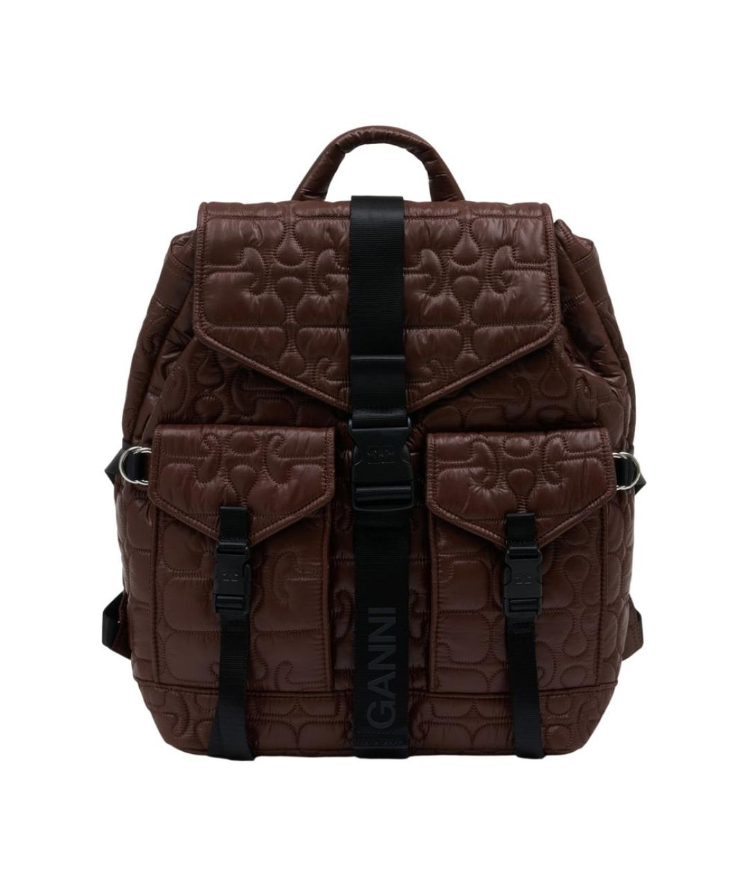 GANNI Коричневый рюкзак, фото 1