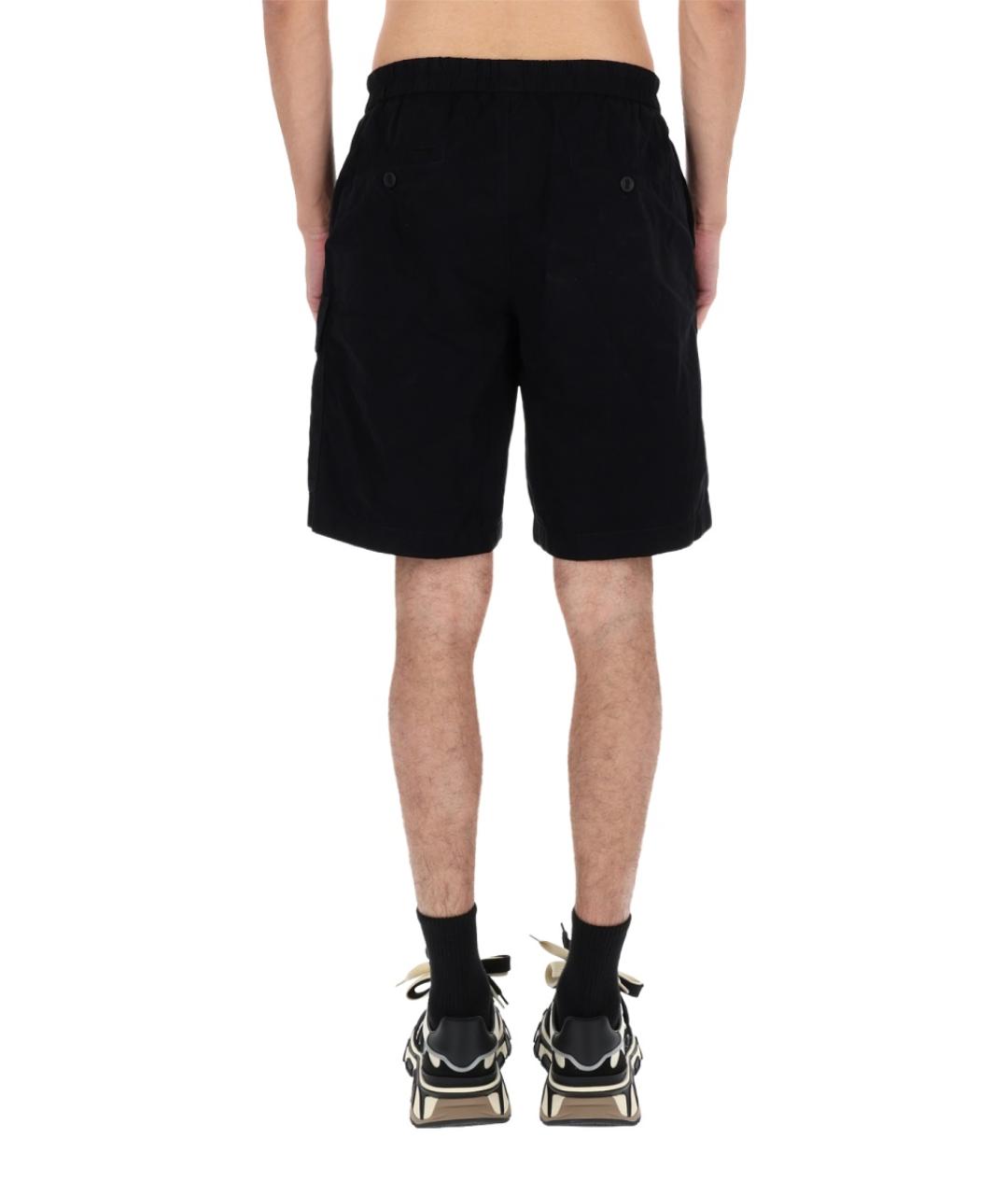 DOLCE&GABBANA Черные хлопковые шорты, фото 5