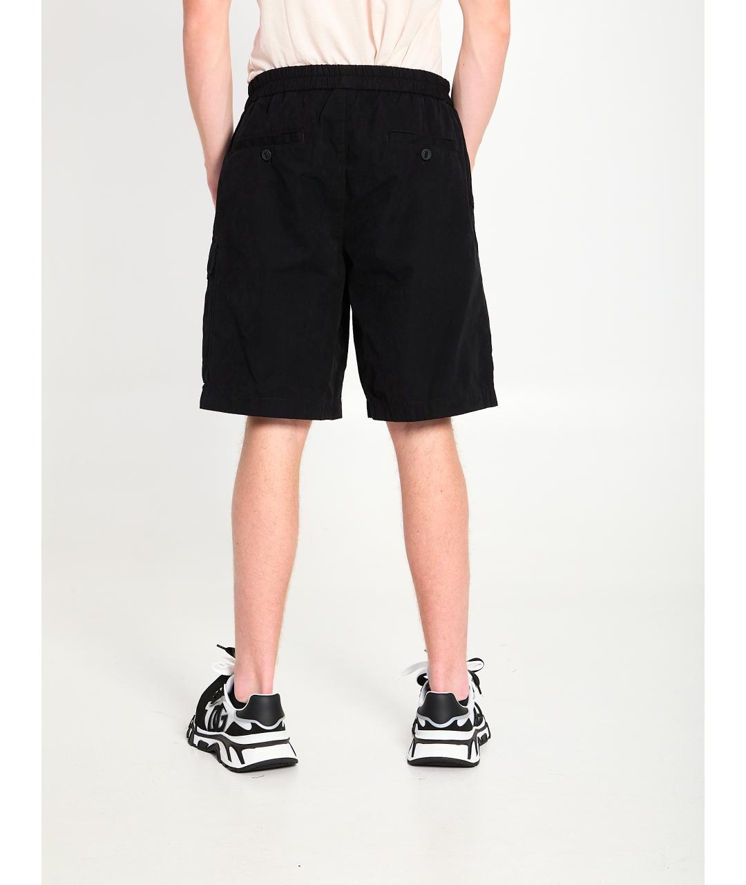 DOLCE&GABBANA Черные хлопковые шорты, фото 4