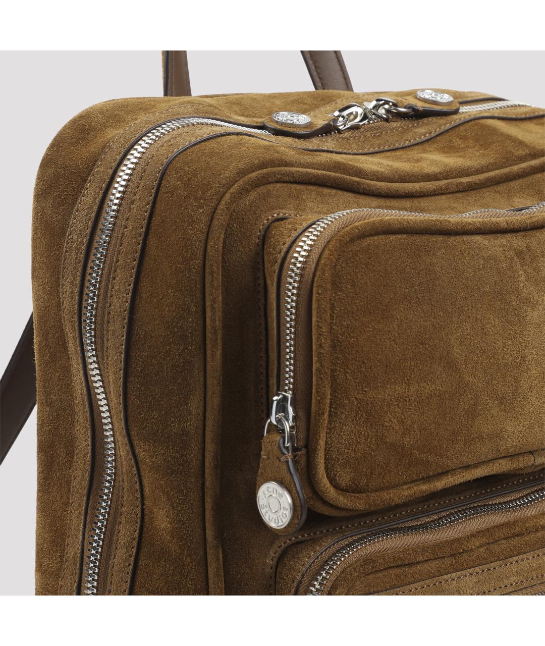 ACNE STUDIOS Коричневый замшевый рюкзак, фото 4