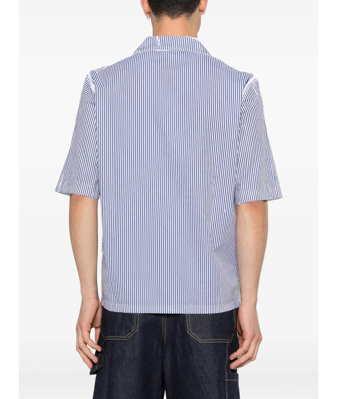 DIESEL Синяя хлопковая кэжуал рубашка, фото 3