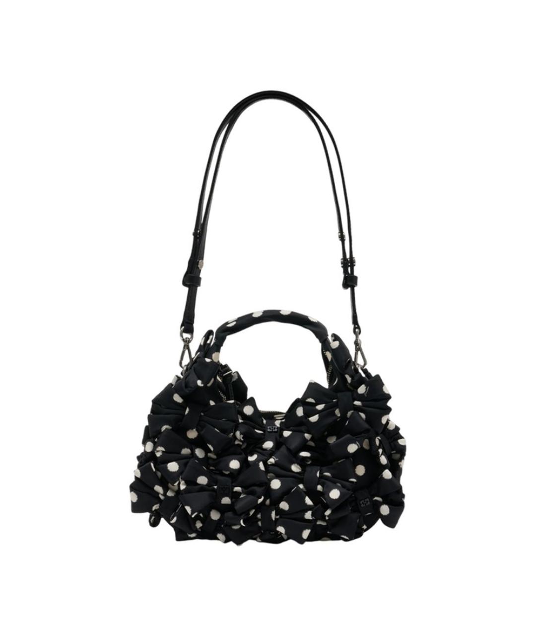 GANNI Черная сумка с короткими ручками, фото 1