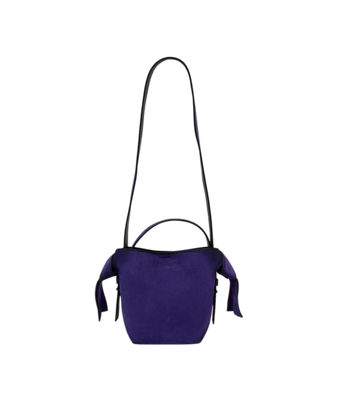 ACNE STUDIOS Фиолетовая замшевая сумка через плечо, фото 1