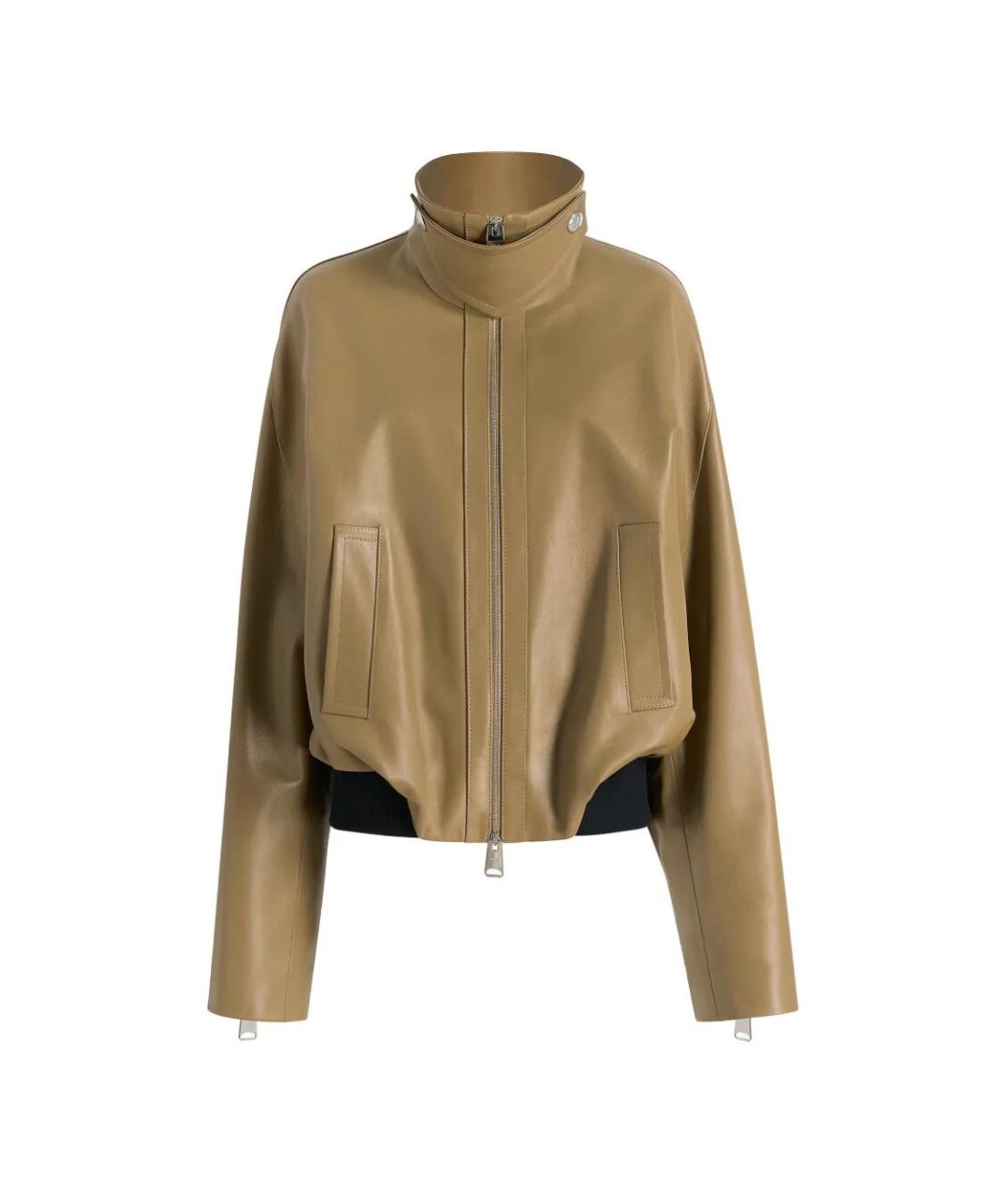 KHAITE Коричневая кожаная куртка, фото 1