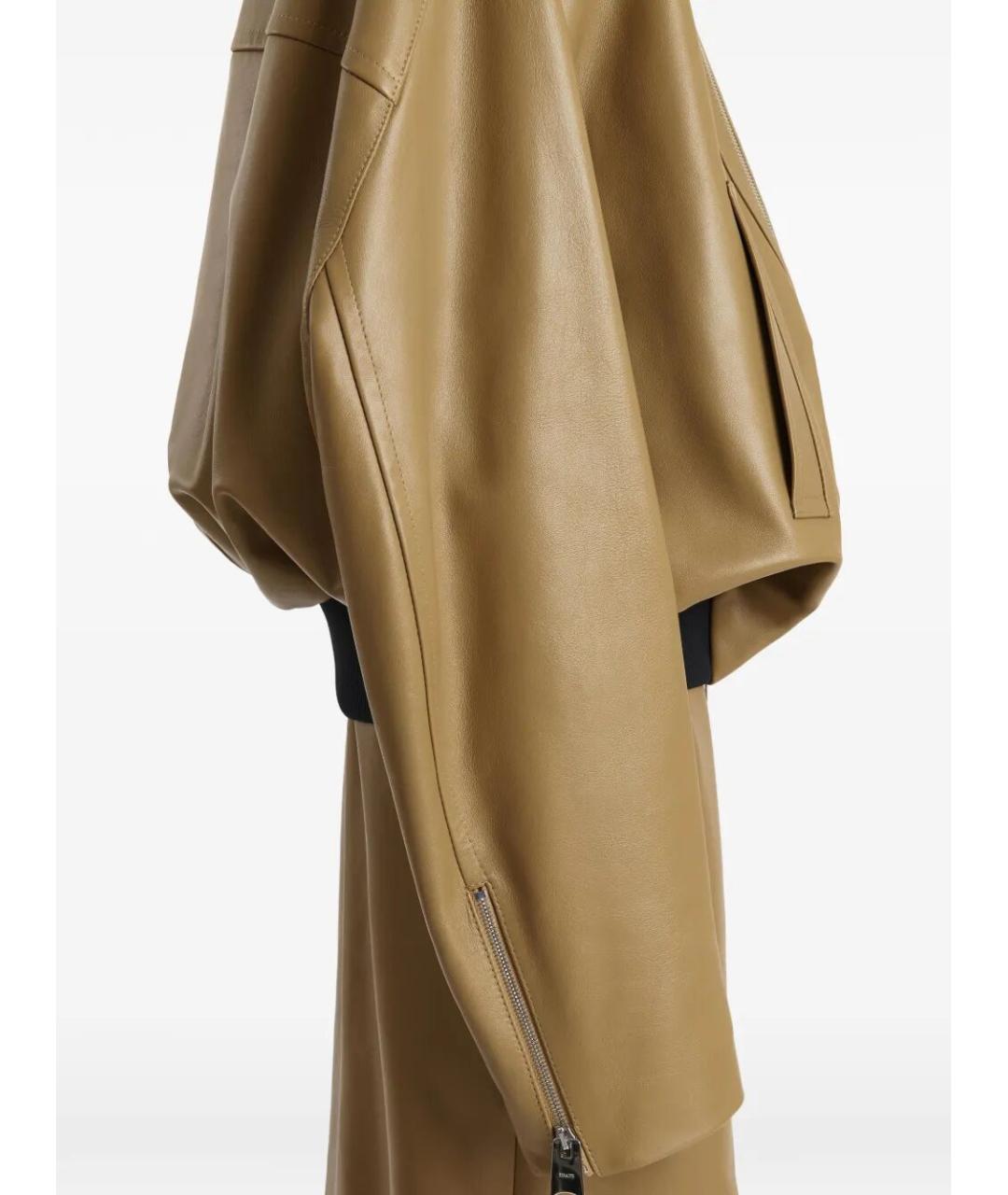 KHAITE Коричневая кожаная куртка, фото 3