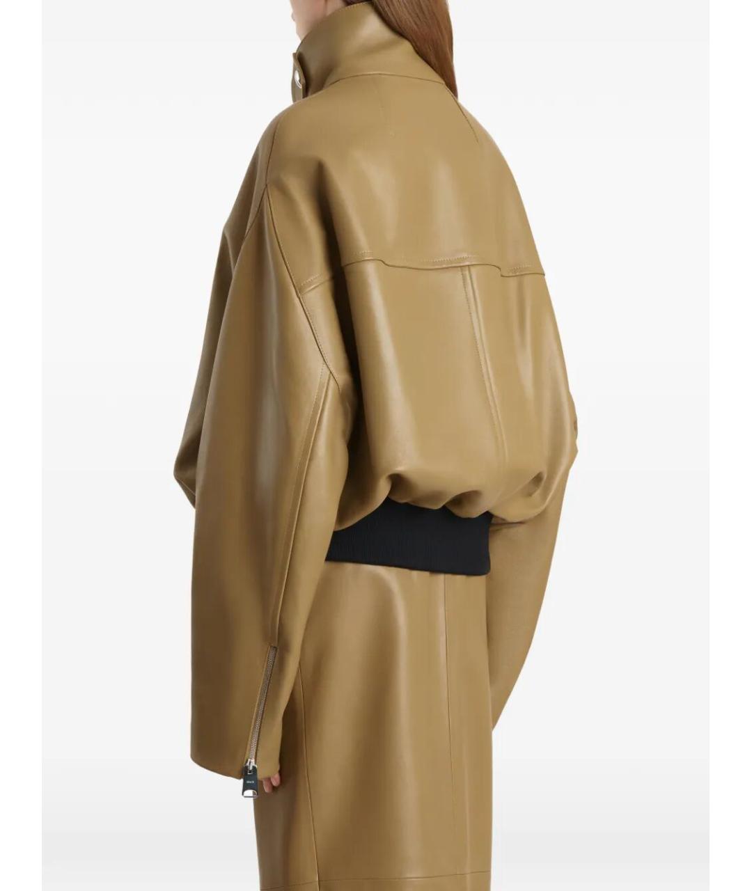 KHAITE Коричневая кожаная куртка, фото 5