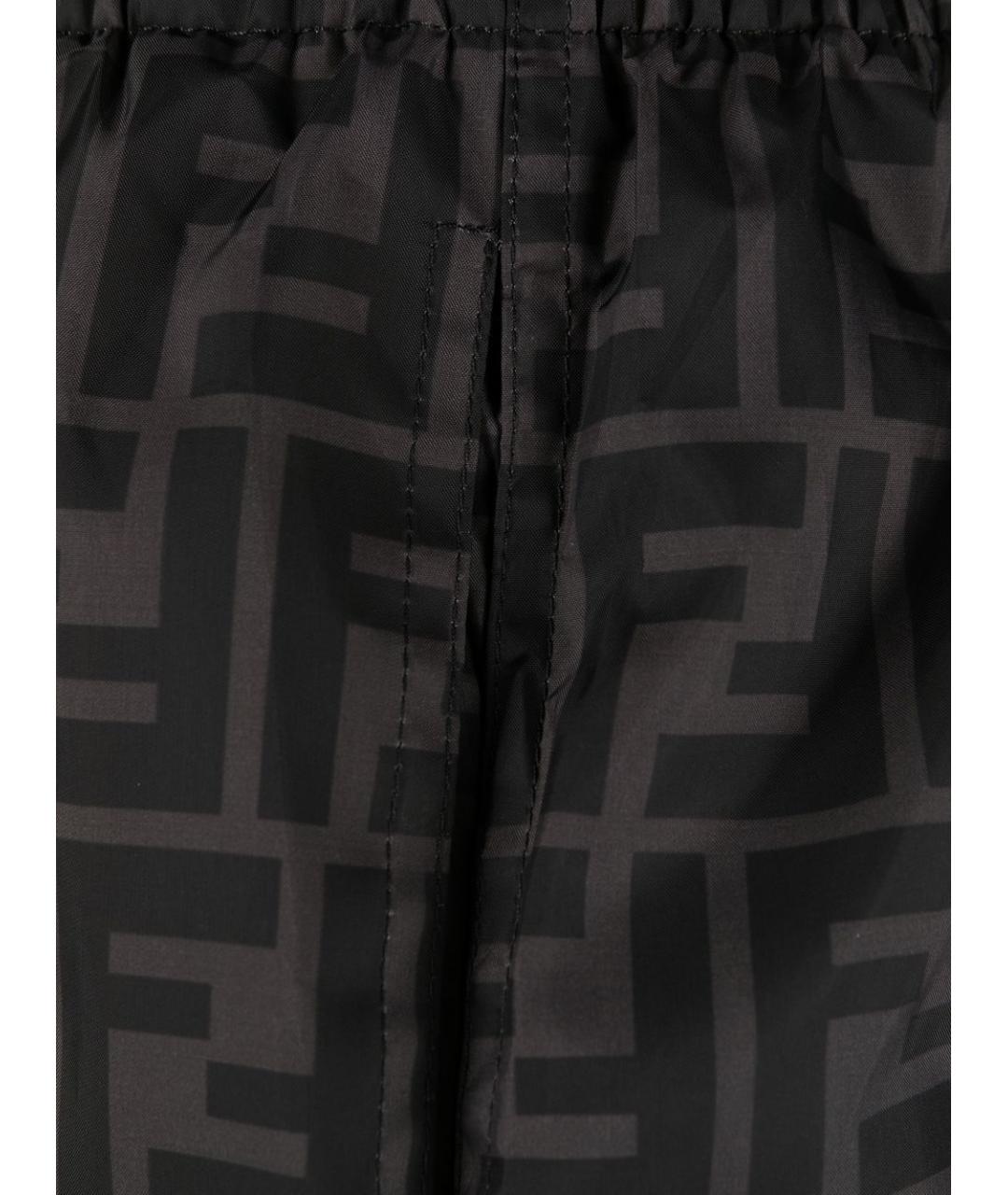 FENDI Черные полиэстеровые плавки, фото 2