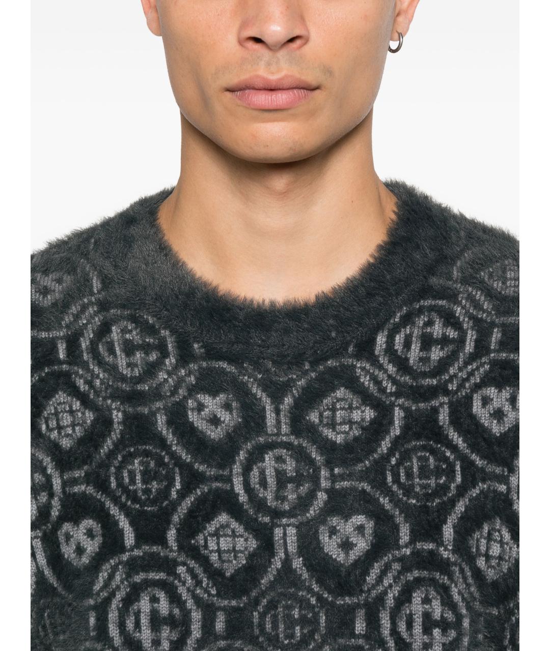 CASABLANCA Серый шерстяной джемпер / свитер, фото 4