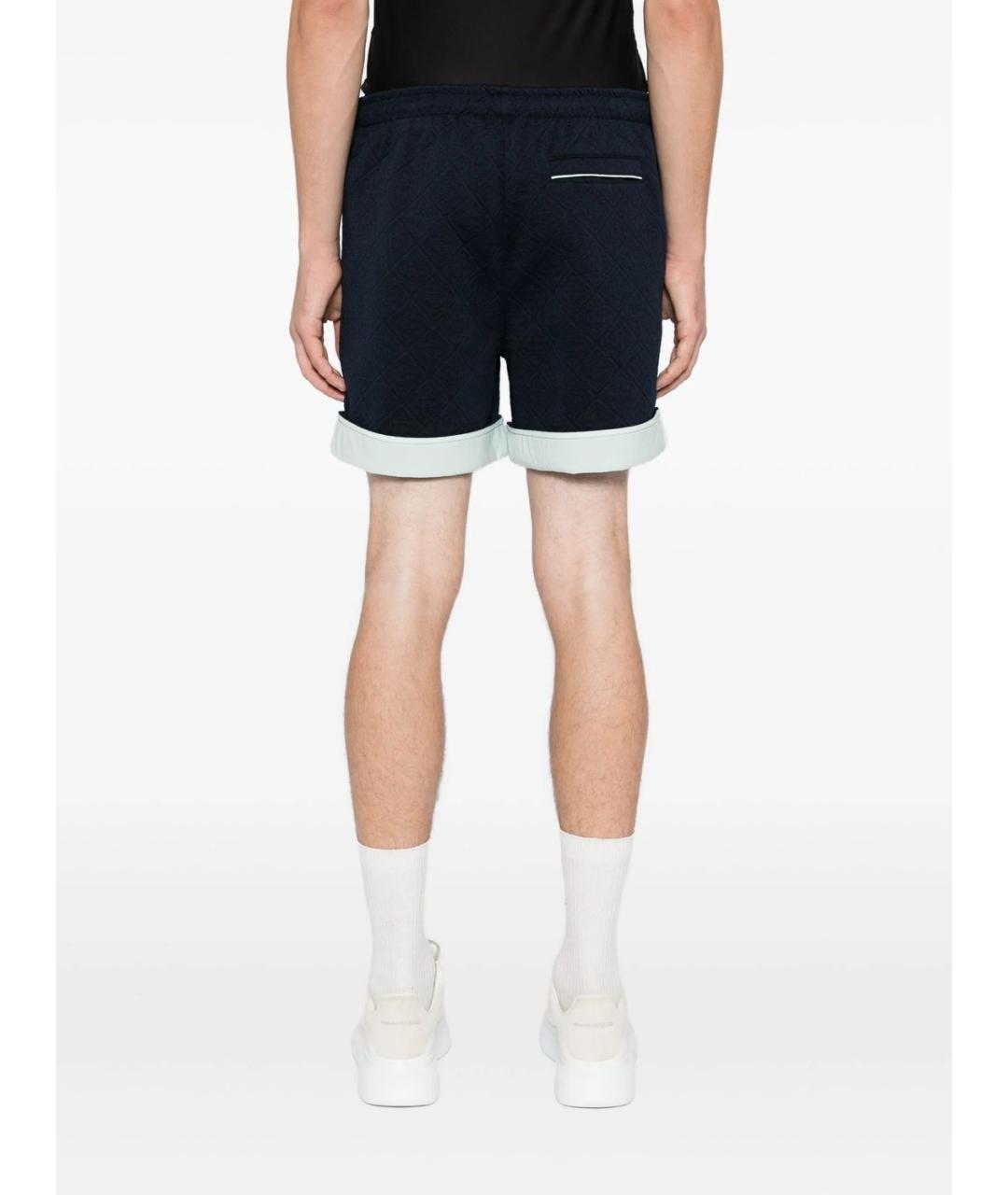 CASABLANCA Темно-синие полиэстеровые шорты, фото 5