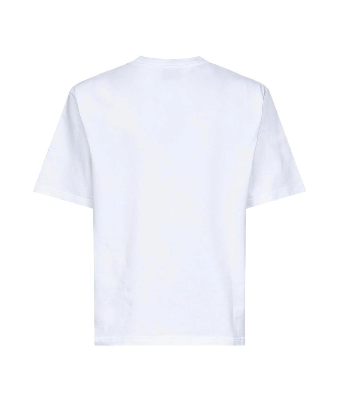 CASABLANCA Белая хлопковая футболка, фото 2