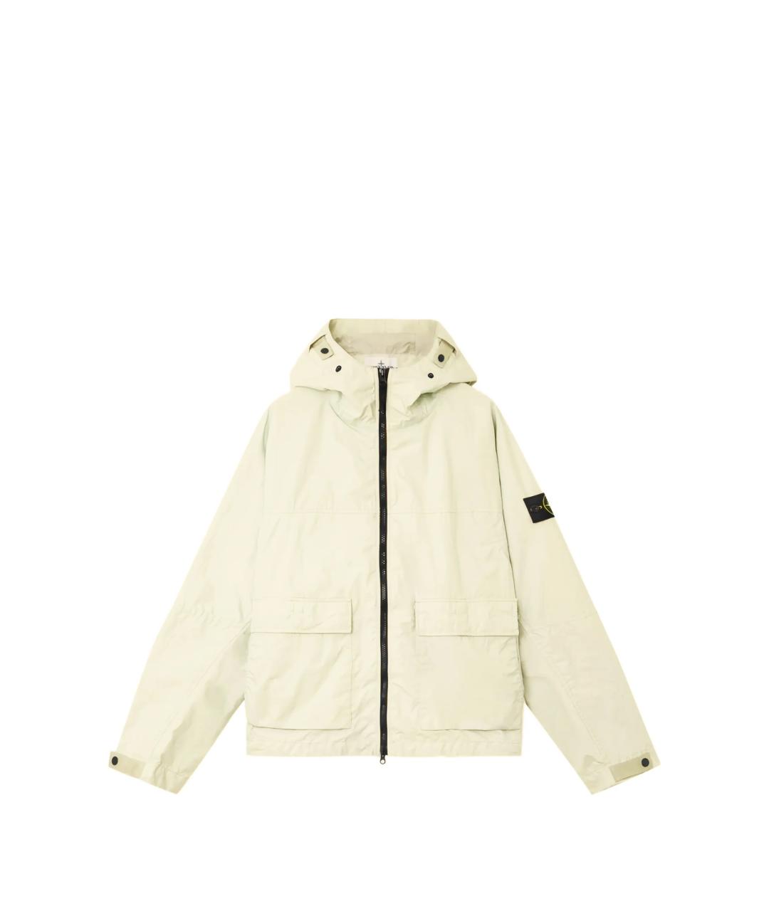 STONE ISLAND Желтая полиамидовая куртка, фото 1