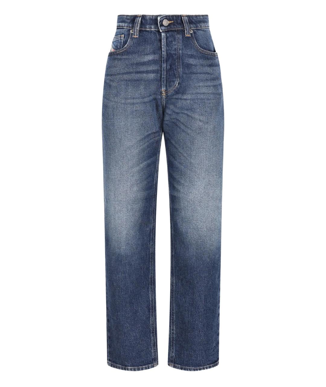 DIESEL Синие хлопковые прямые джинсы, фото 1