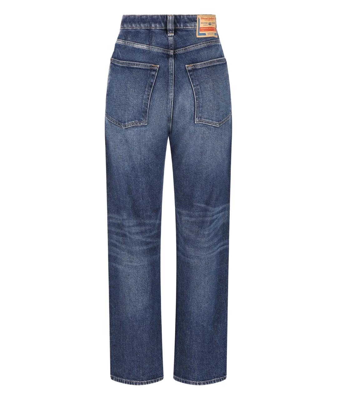 DIESEL Синие хлопковые прямые джинсы, фото 2
