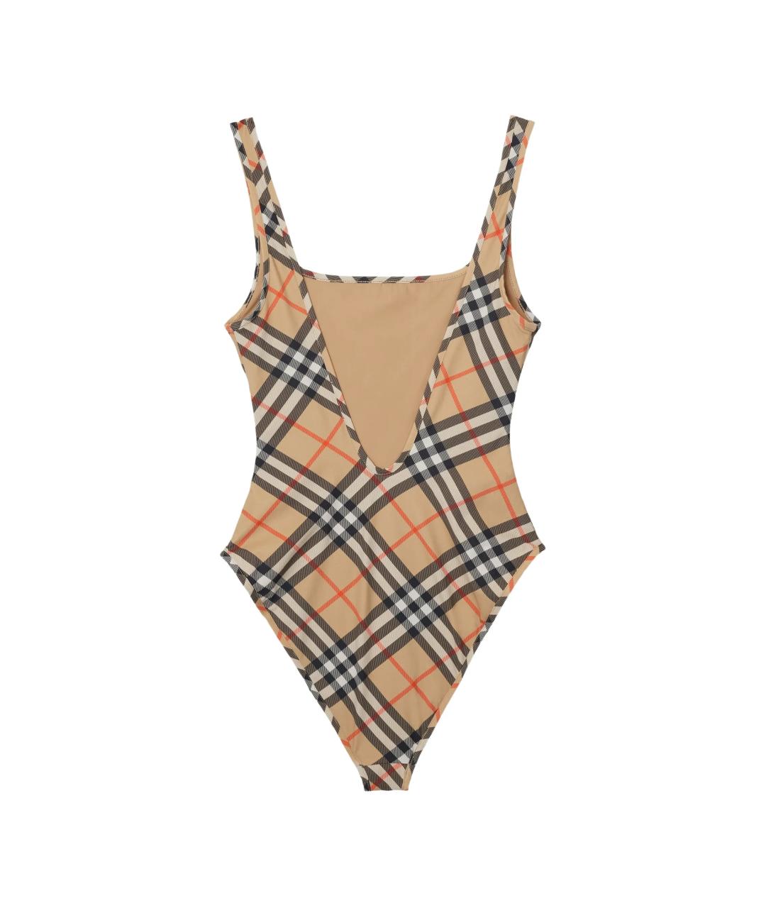 BURBERRY Бежевый полиамидовый купальник, фото 5