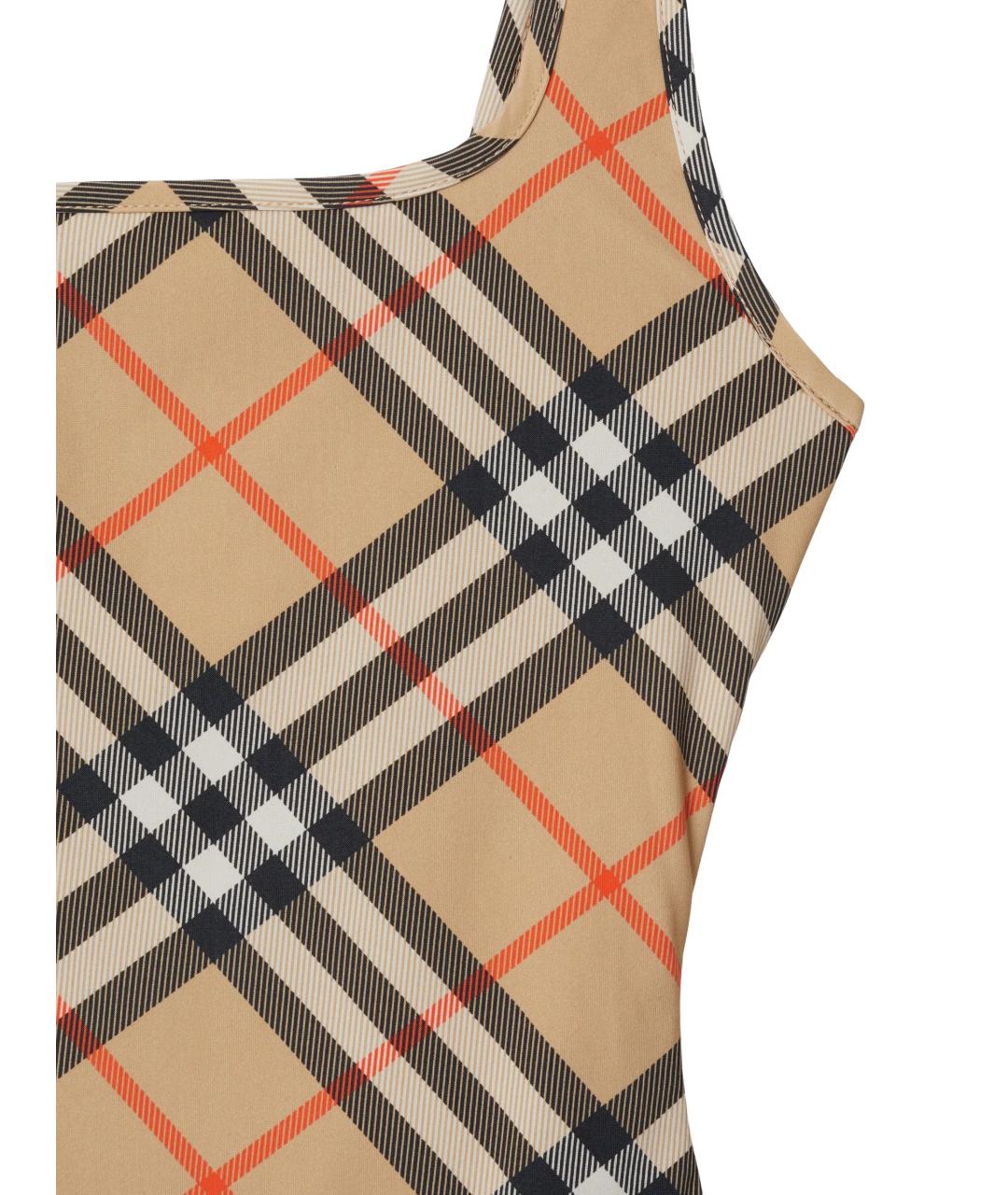 BURBERRY Бежевый полиамидовый купальник, фото 4