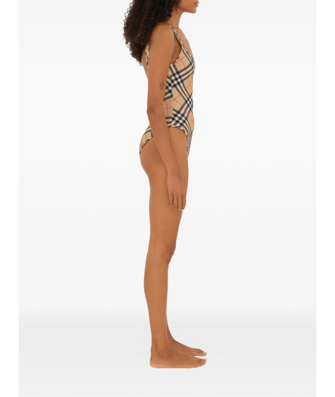 BURBERRY Бежевый полиамидовый купальник, фото 2