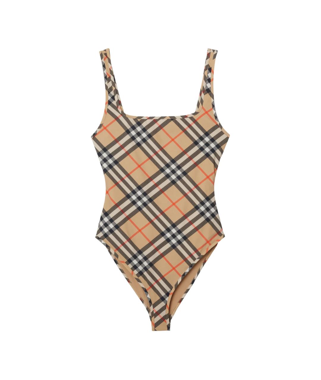 BURBERRY Бежевый полиамидовый купальник, фото 1