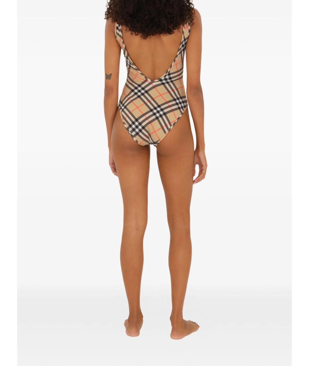 BURBERRY Бежевый полиамидовый купальник, фото 3