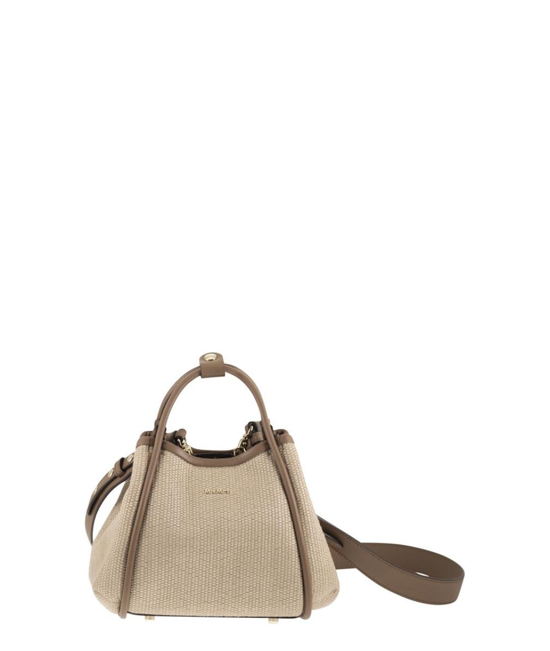 MAX MARA Бежевая хлопковая сумка тоут, фото 1