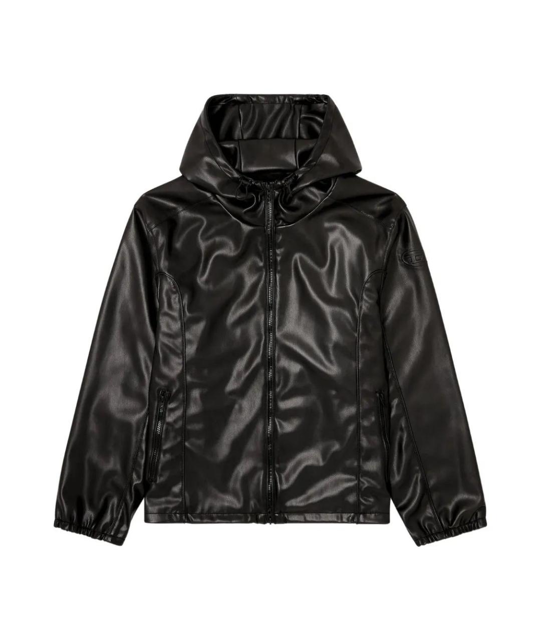 DIESEL Черная полиэстеровая куртка, фото 1