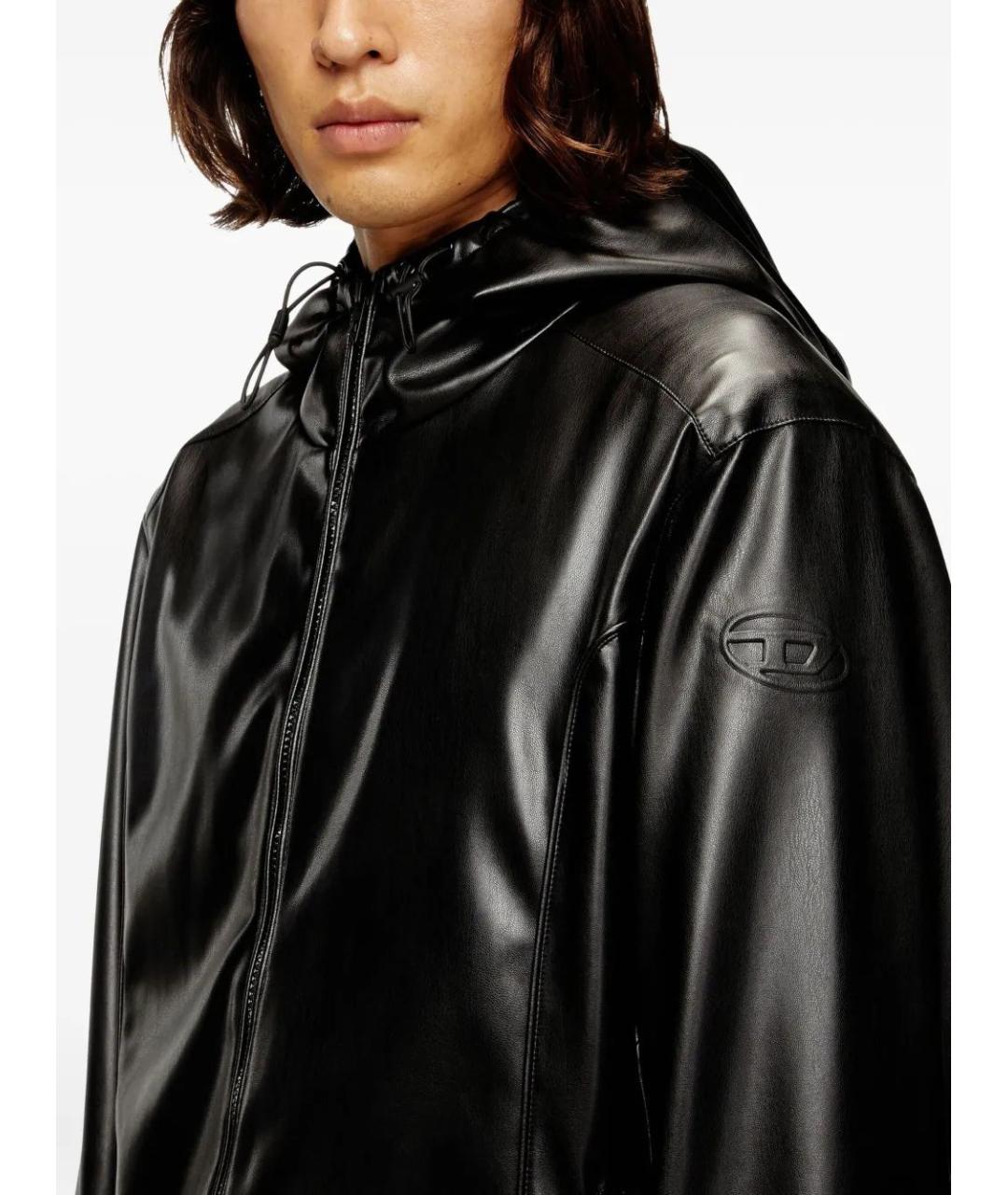 DIESEL Черная полиэстеровая куртка, фото 5