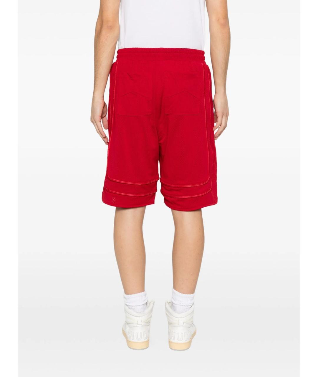 RHUDE Красные полиэстеровые шорты, фото 5
