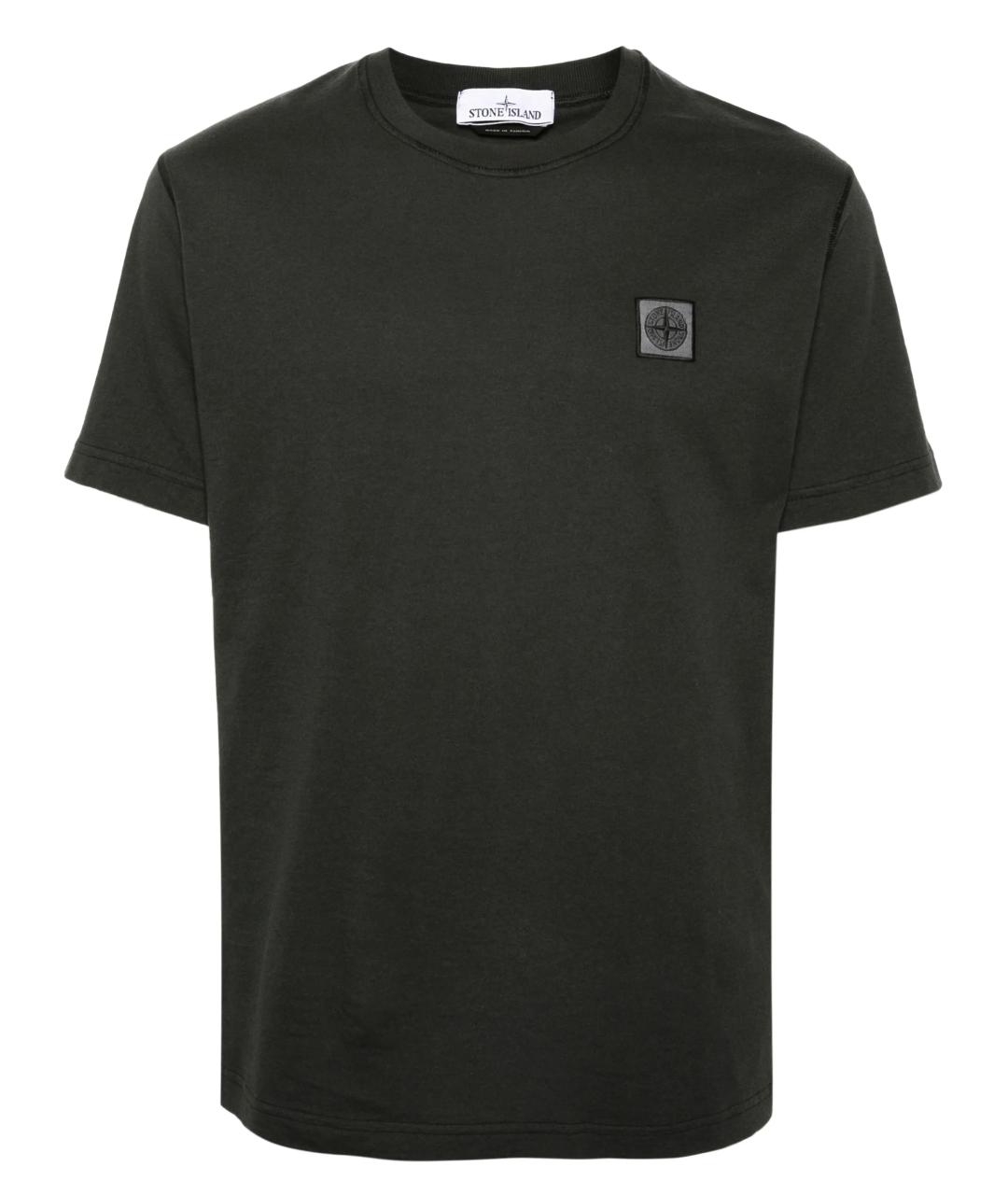 STONE ISLAND Хлопковая футболка, фото 1