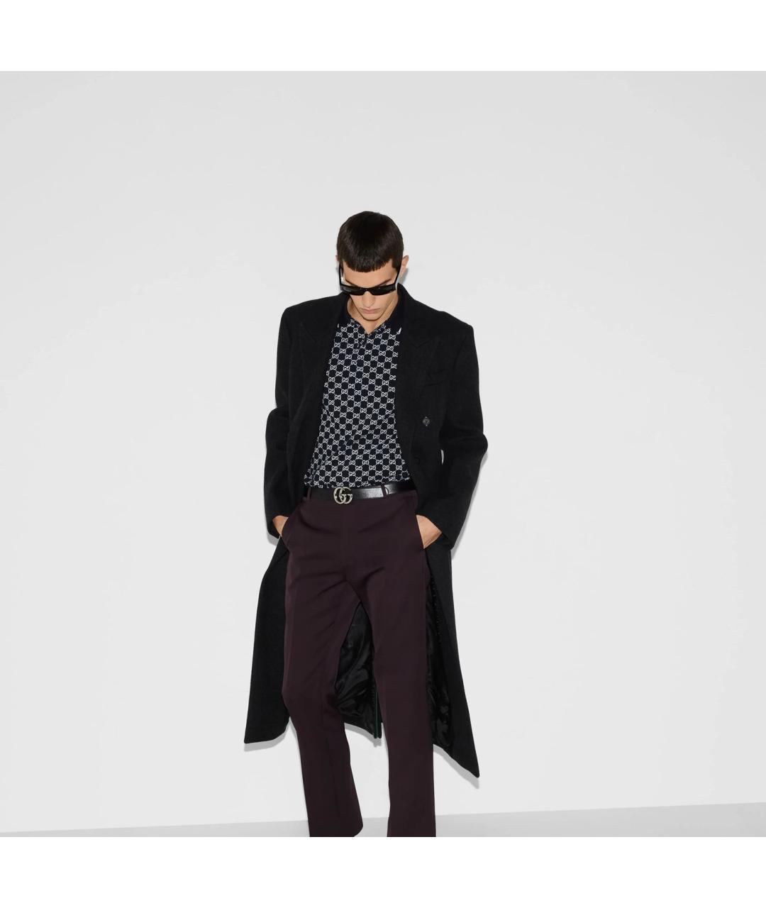 GUCCI Синяя хлопковая футболка, фото 5