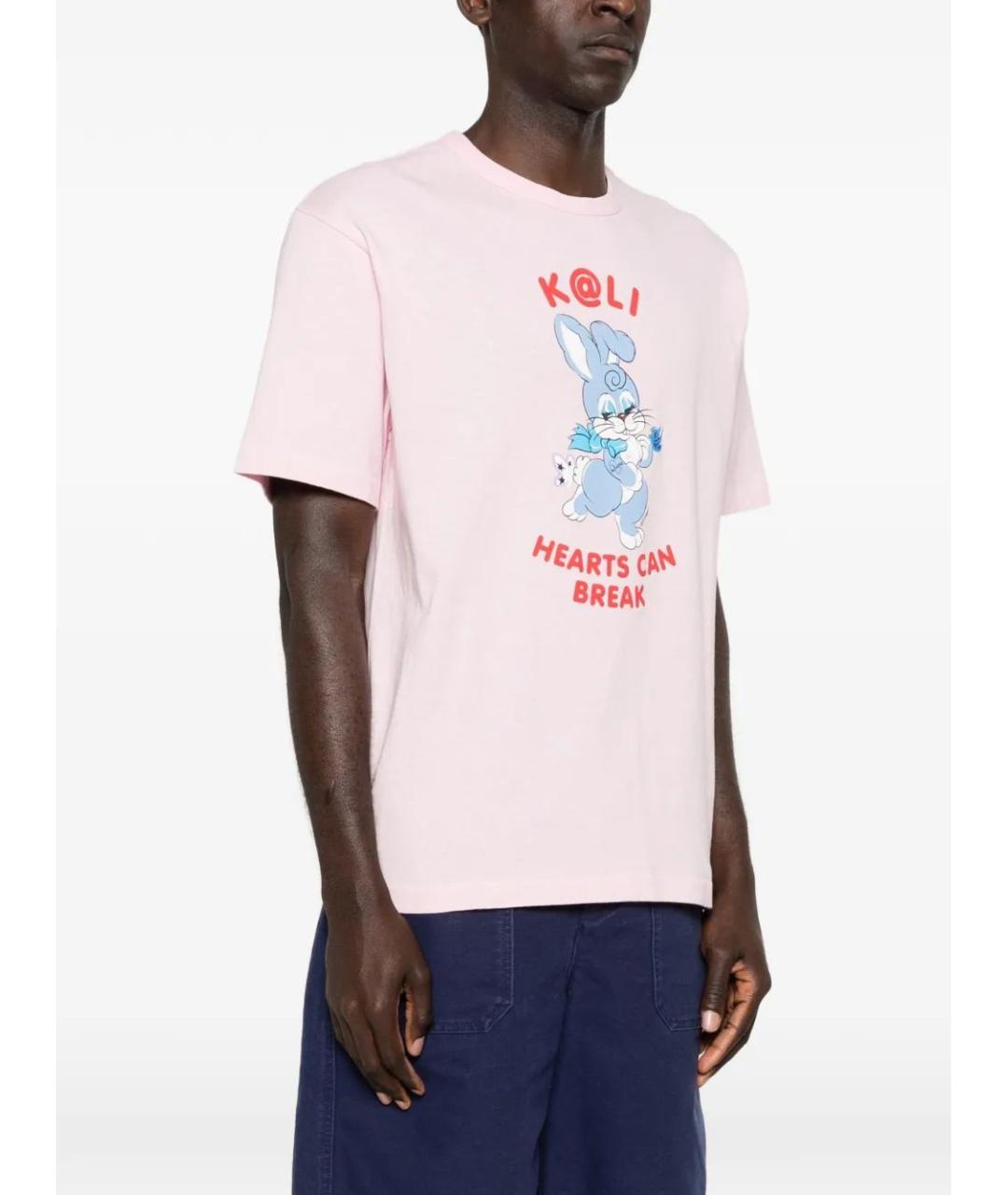 KENZO Розовая хлопковая футболка, фото 3