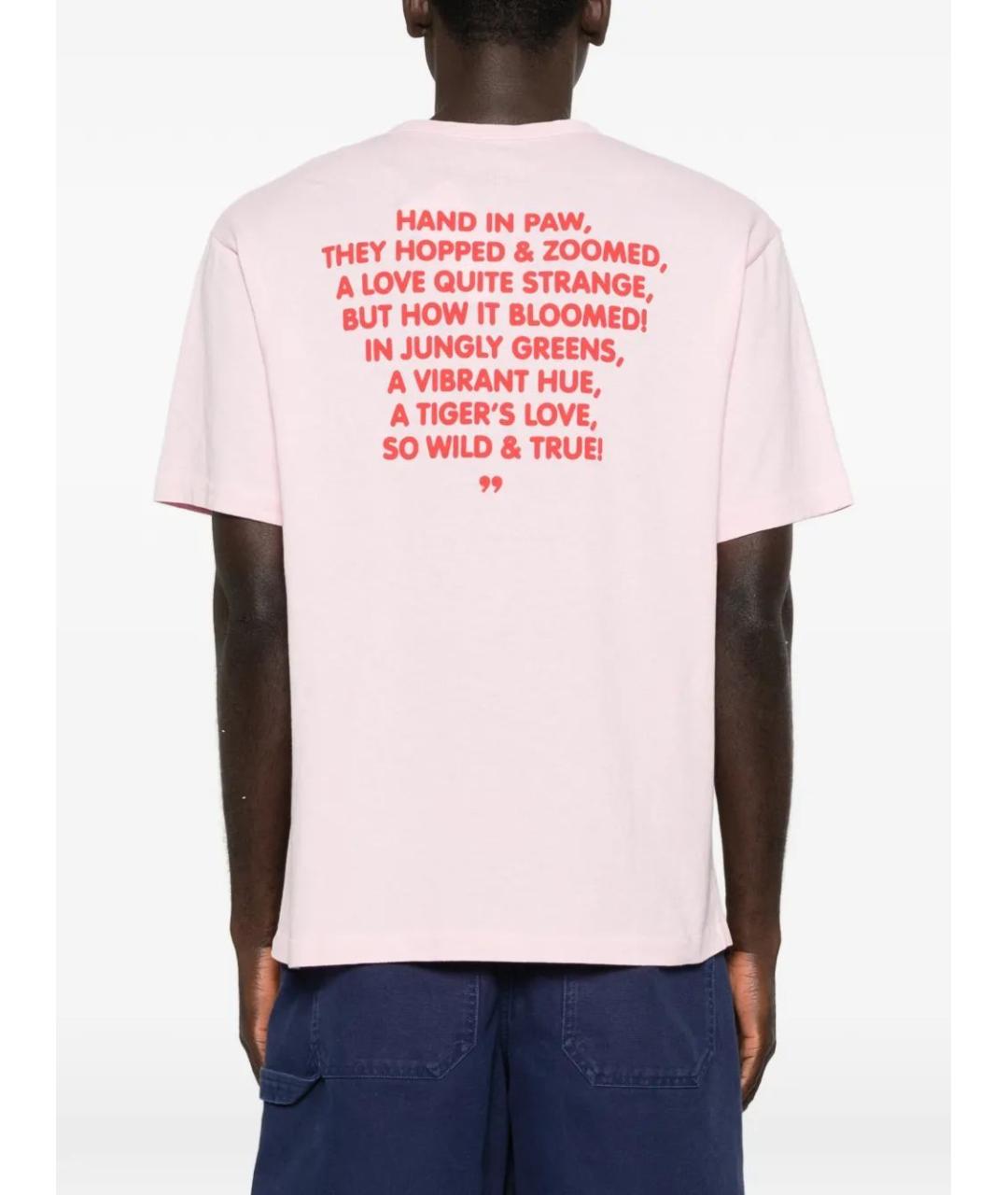 KENZO Розовая хлопковая футболка, фото 4